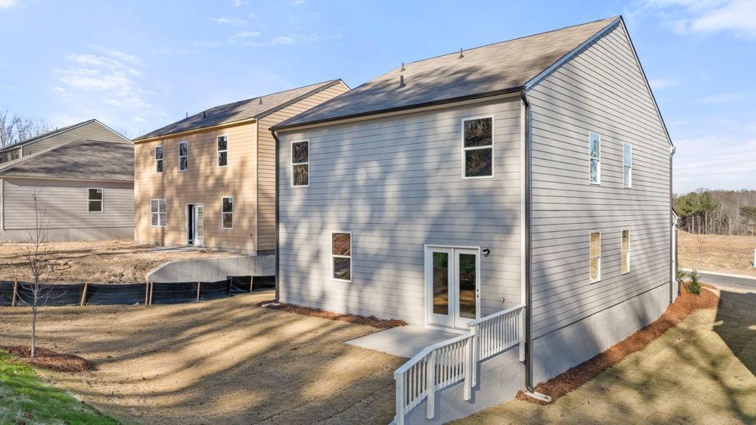 Representative exterior details of a home built from the Robie by D.R. Horton in Oconee Overlook, Gainesville (Image 3). Representative exterior details of a home built from the Robie by D.R. Horton in Oconee Overlook, Gainesville (Image 3).