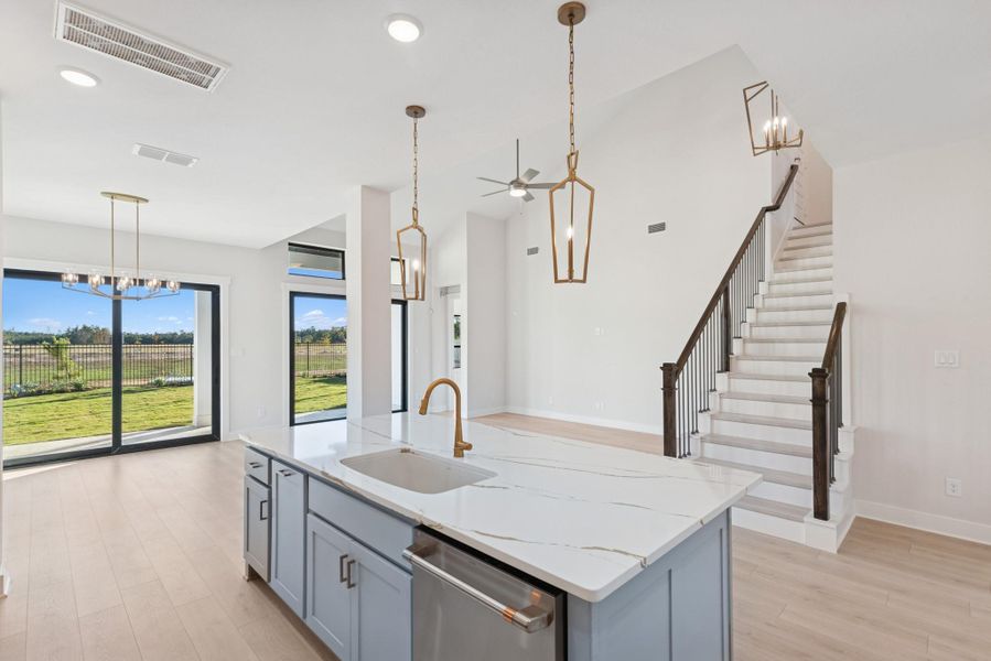 Furnished interior view inside a new home in ARTAVIA 50' Homesites, Conroe (Image 11).