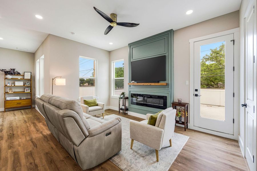 Furnished interior view inside a new home in , Houston (Image 10). Furnished interior view inside a new home in , Houston (Image 10).