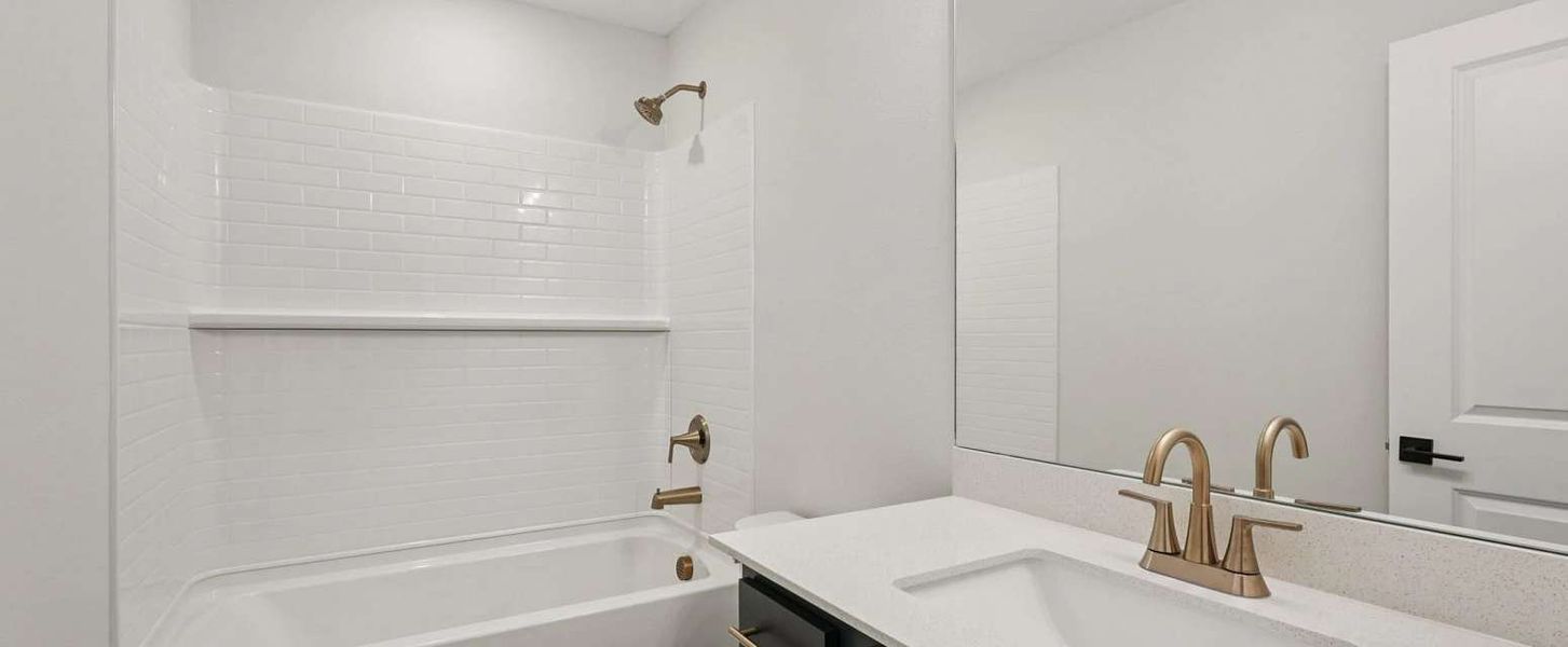 Bathroom 3 located off bedroom 4 - representative image this home will feature AW Collection® Laguna Bathroom 3 located off bedroom 4 - representative image this home will feature AW Collection® Laguna