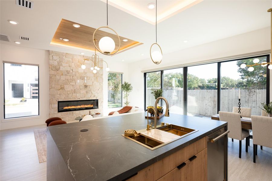 Furnished interior view inside a new home in , Stafford (Image 13).
