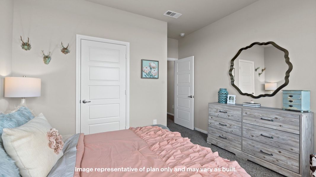 Furnished interior view inside a new home in Mustang Ridge, Andrews (Image 18).