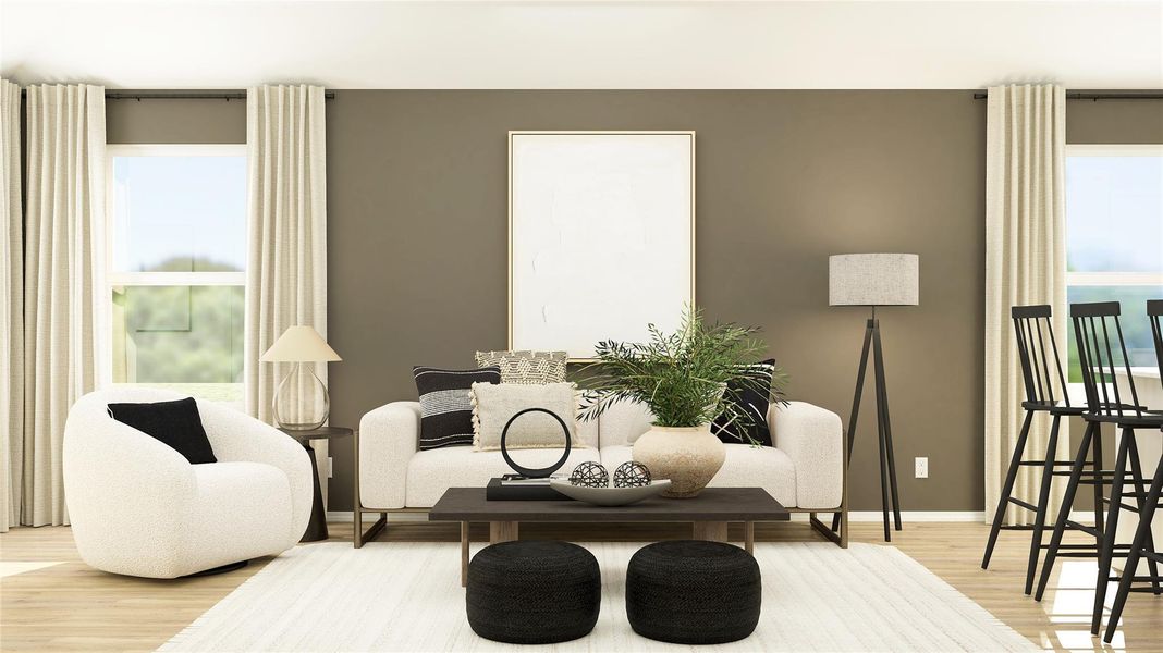 Furnished interior view inside a new home in Woodfield Preserve: Ridgepointe Collection, Georgetown (Image 11).