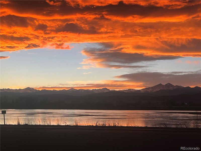 Front exterior of a new home in Vantage, Berthoud, CO, highlighting curb appeal (Image 1).