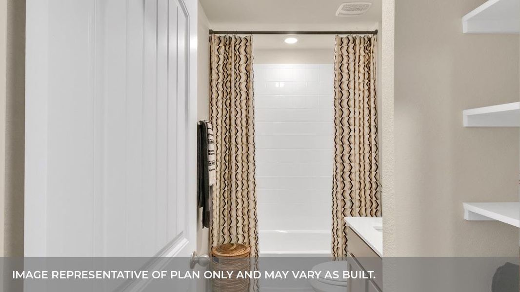 Furnished interior view inside a new home in Rosenbusch Ranch, Leander (Image 8).