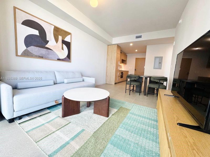 Furnished interior view inside a new home in , Miami (Image 6). Furnished interior view inside a new home in , Miami (Image 6).