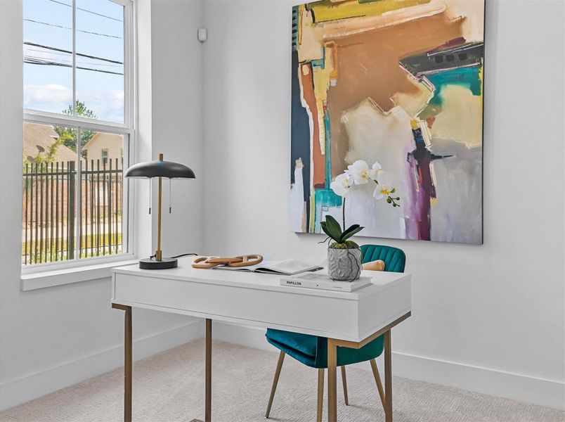 Furnished interior view inside a new home in , Houston (Image 12).