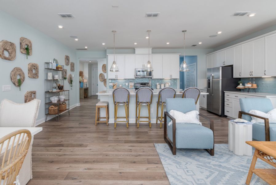 Open concept kitchen