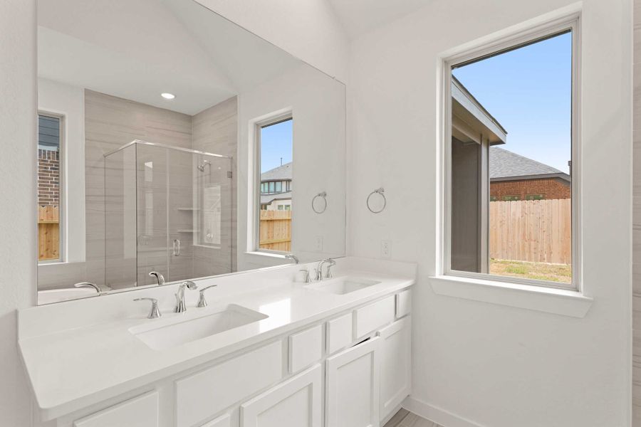 Representative Primary Bathroom - some options shown