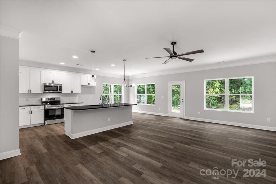 Large open concept living area