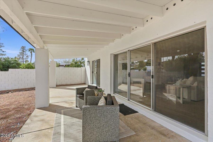 Rear patio Rear patio