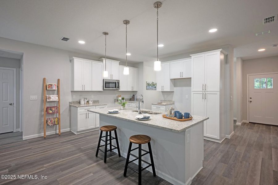 Furnished interior view inside a new home in , Jacksonville (Image 10).