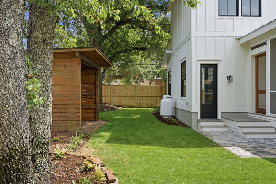 Exterior details and patio area of a home in , Mount Pleasant (Image 28). Exterior details and patio area of a home in , Mount Pleasant (Image 28).