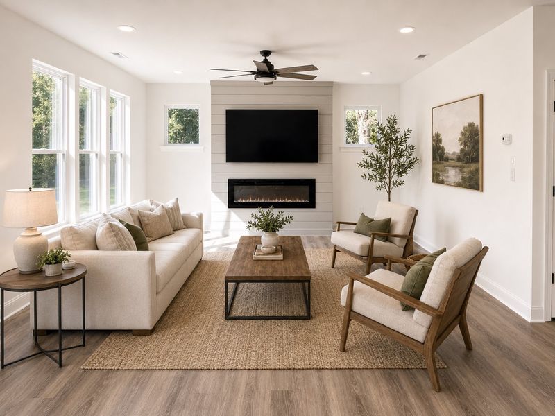 Furnished interior view inside a new home in Dixon Grove, Grimesland (Image 4).