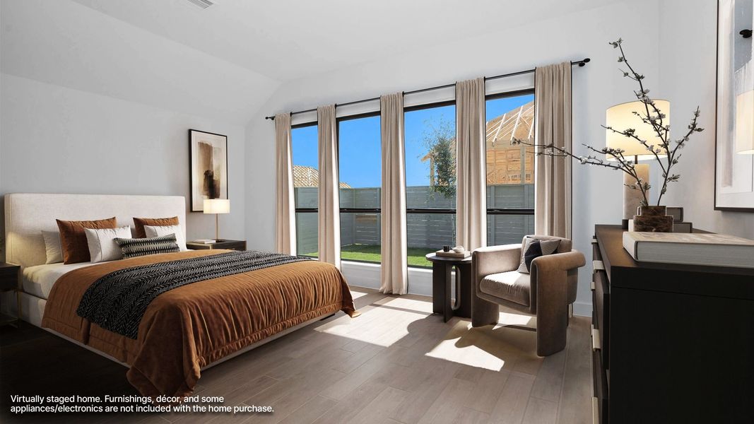 Furnished interior view inside a new home in Legacy, League City (Image 7).