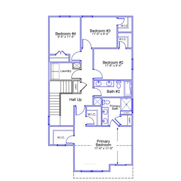 2D floor plan layout of this home in Bluefield, Lexington, SC (Image 3).