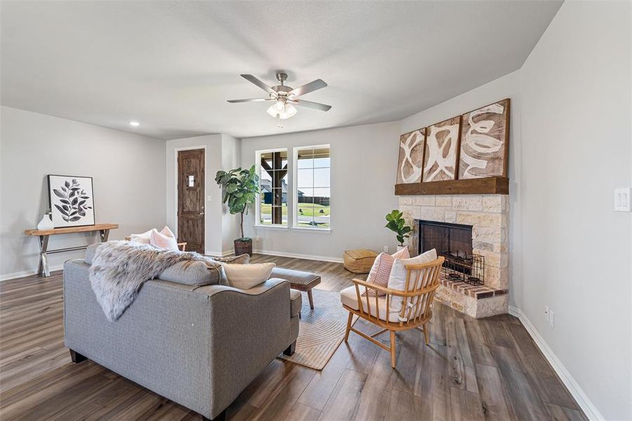 Furnished interior view inside a new home in Nash Estates, Tom Bean (Image 4).