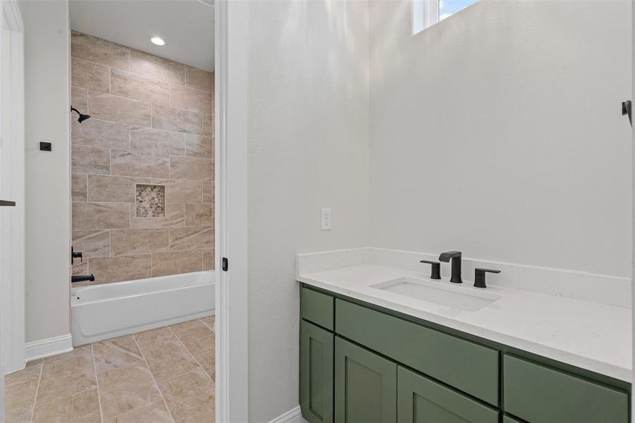 Furnished interior view inside a new home in Santana Ridge, Weatherford (Image 26).