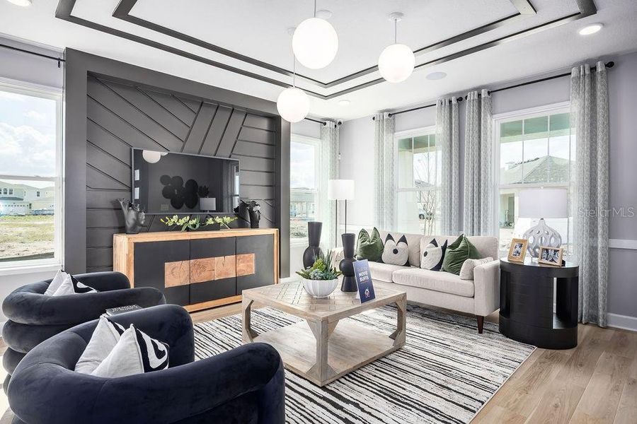 Furnished interior view inside a new home in Center Lake on the Park, St. Cloud (Image 6). Furnished interior view inside a new home in Center Lake on the Park, St. Cloud (Image 6).