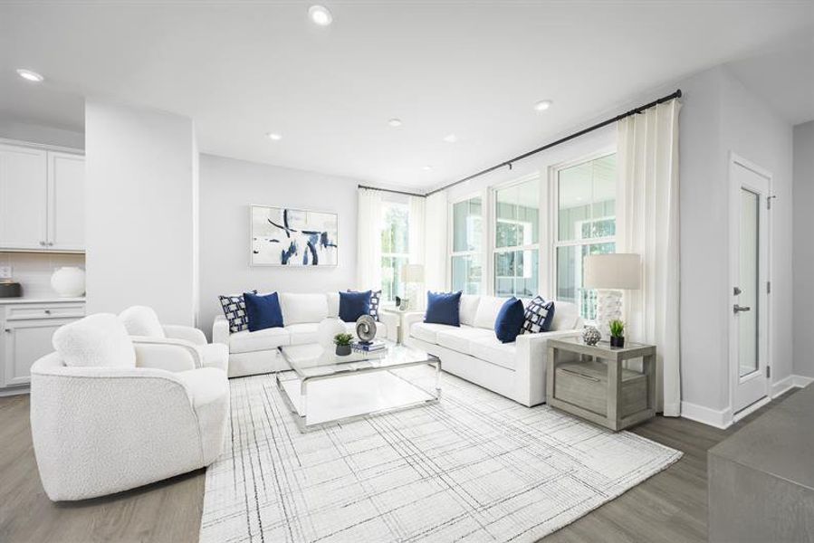Furnished interior view inside a new home in Moore Farm Townhomes, Indian Trail (Image 5).