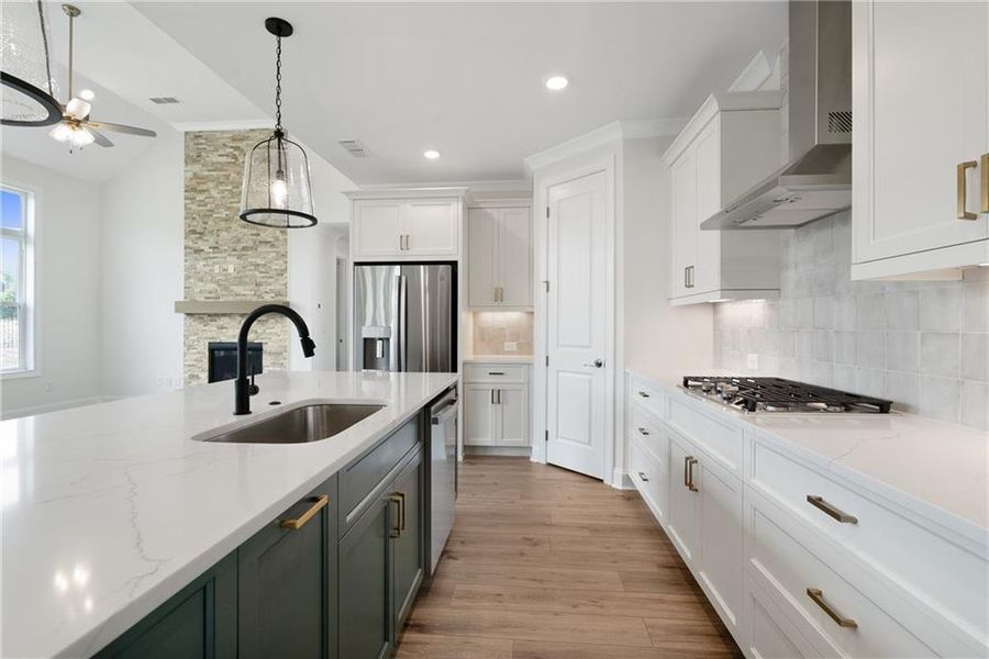 Furnished interior view inside a new home in Promenade at Sawnee Village, Cumming (Image 3).