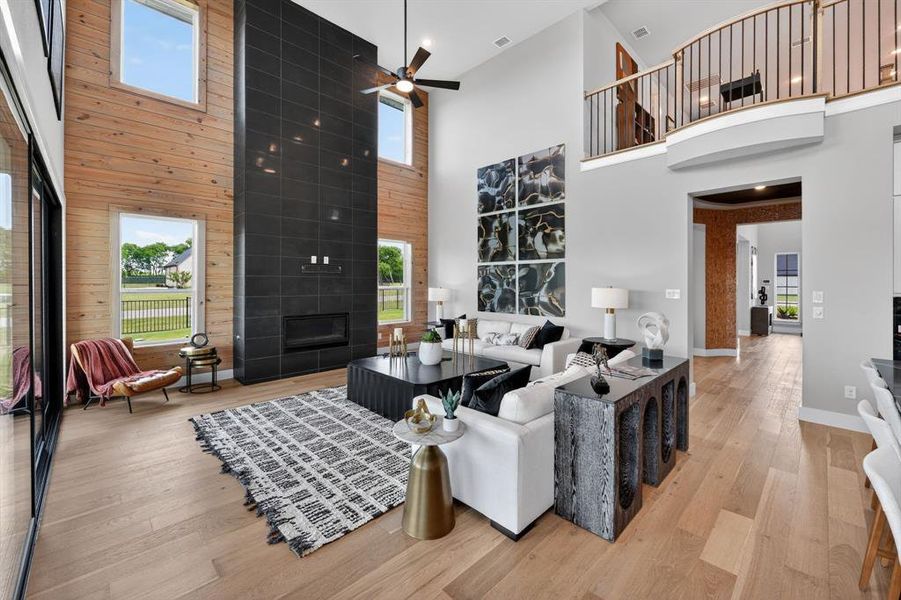 Furnished interior view inside a new home in Highland Crossing, Celina (Image 7). Furnished interior view inside a new home in Highland Crossing, Celina (Image 7).