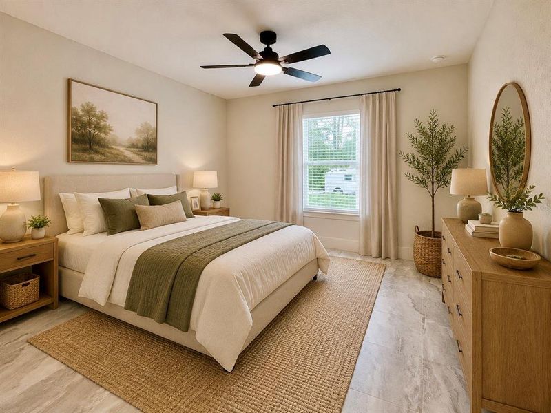 Furnished interior view inside a new home in , Dunnellon (Image 38).