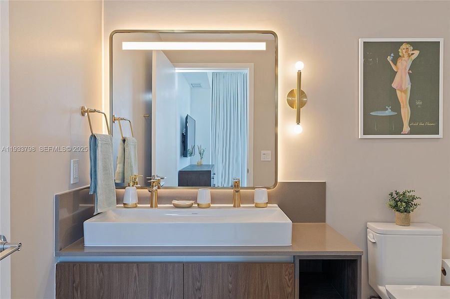 Furnished interior view inside a new home in , Miami (Image 31).