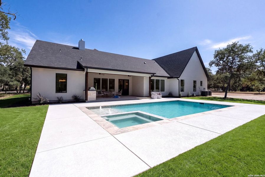 Exterior details and patio area of a home in , Boerne (Image 28).