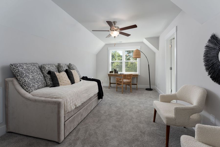 Furnished interior view inside a new home in The Bluffs at Lake Waccamaw, Lake Waccamaw (Image 31).