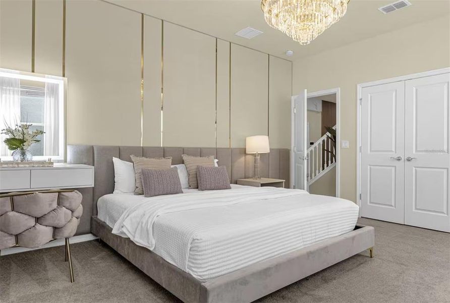 Furnished interior view inside a new home in , Davenport (Image 33).