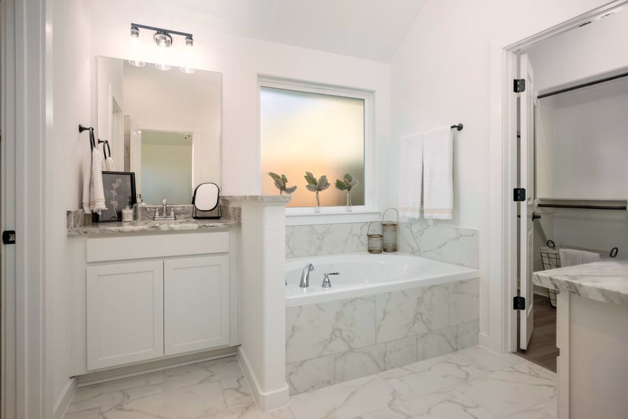 Representative furnished interior of a home built from the The Rose by Avonley Homes in Pinemont, Bryan (Image 19).