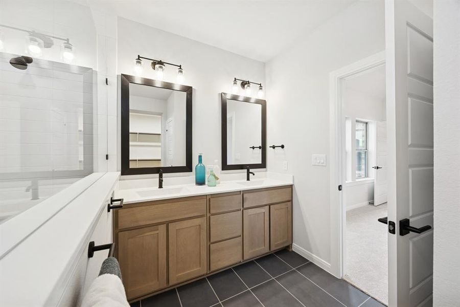 Furnished interior view inside a new home in Mantua Point Gardens, Van Alstyne (Image 5). Furnished interior view inside a new home in Mantua Point Gardens, Van Alstyne (Image 5).