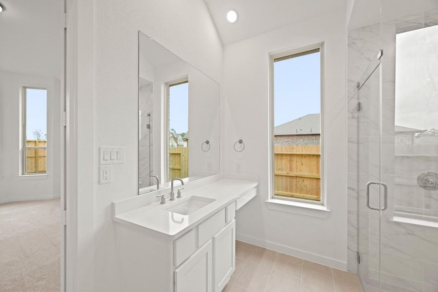 Furnished interior view inside a new home in Grand Central Park: 55ft. lots, Conroe (Image 10).