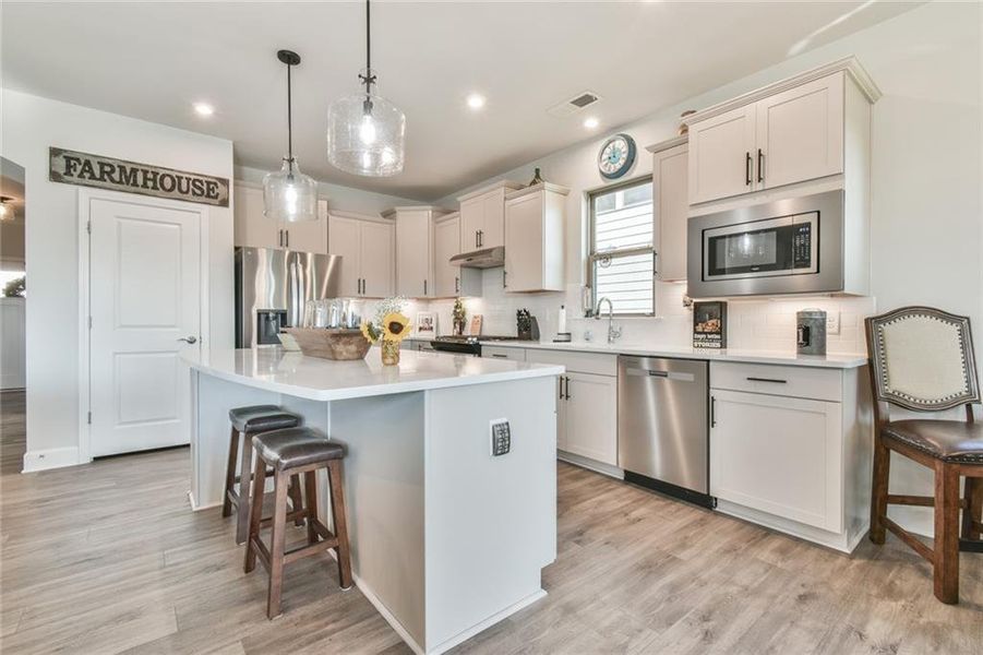 Furnished interior view inside a new home in , Hoschton (Image 17).