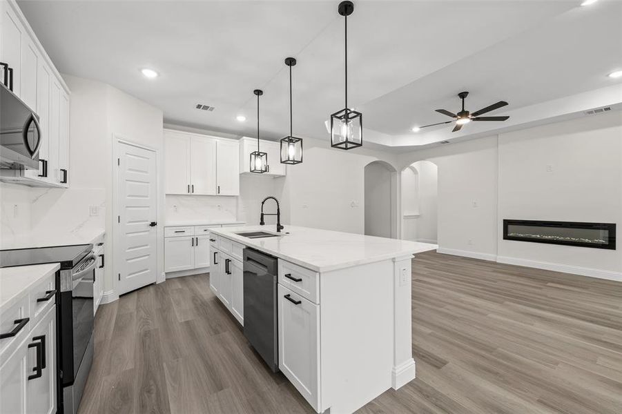 Furnished interior view inside a new home in , Greenville (Image 7). Furnished interior view inside a new home in , Greenville (Image 7).