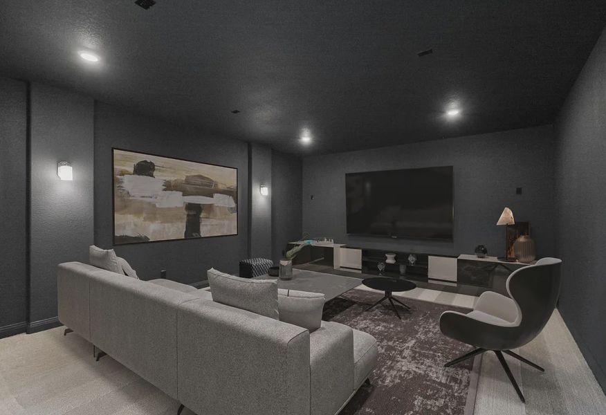 Plan 6030 media room - staged - 20 of 24