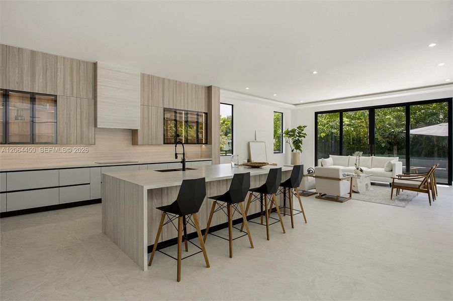 Open layout kitchen