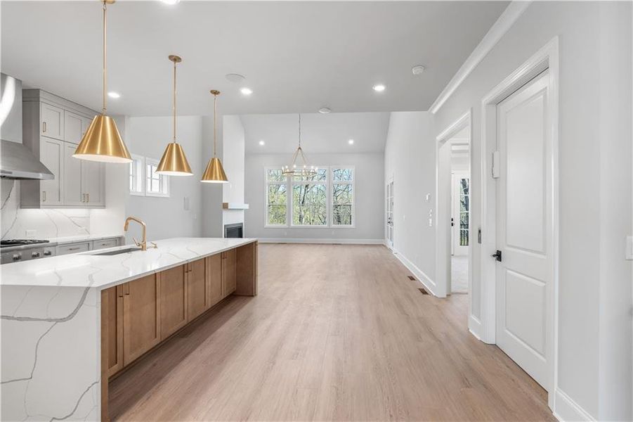 Furnished interior view inside a new home in Waterside Single Family, Peachtree Corners (Image 10).