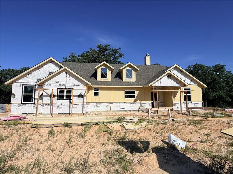 In-progress construction of a new home in Monarch Manor, Poolville, TX (Image 5).
