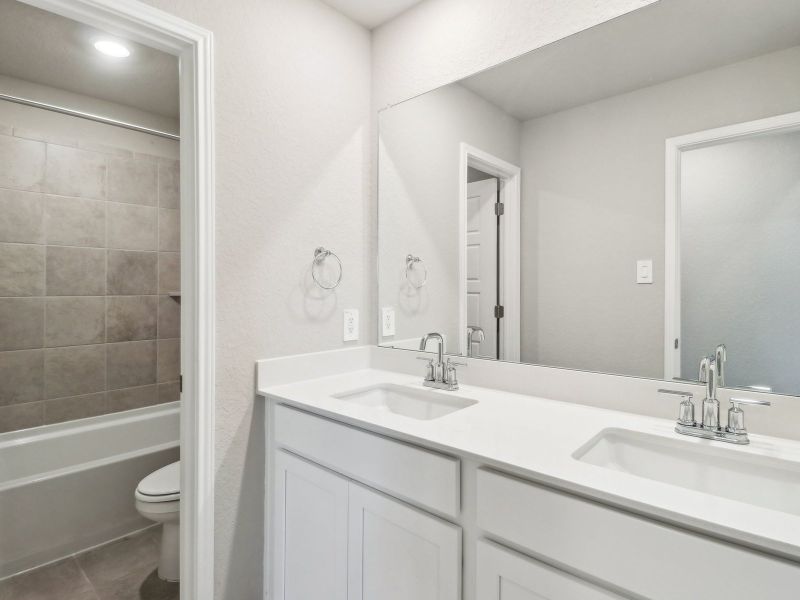 Furnished interior view inside a new home in Royal Crest, San Antonio (Image 13).