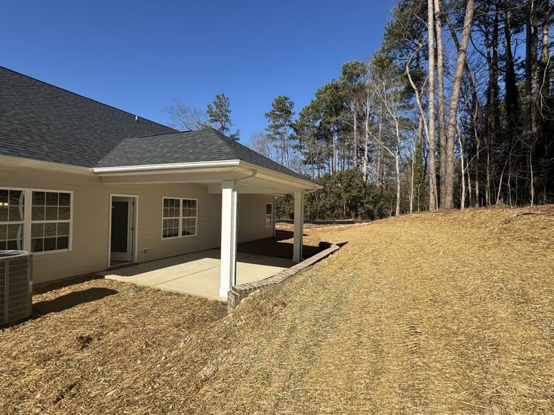 Exterior details and patio area of a home in Crystal Village, Albemarle (Image 17).