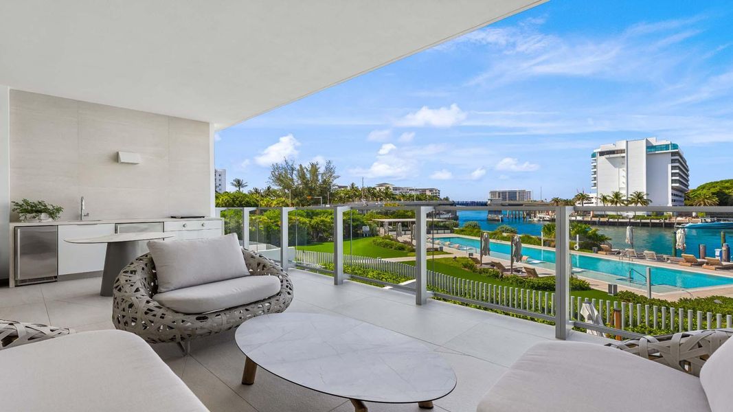 Furnished interior view inside a new home in , Boca Raton (Image 27).