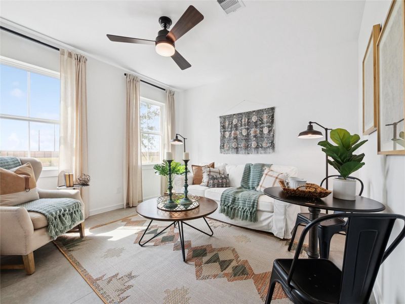 Extra Suite Plus living room (*Photo not of actual home and used for illustration purposes only.)