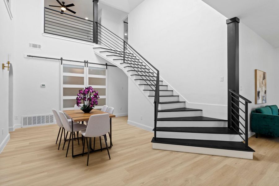 Furnished interior view inside a new home in , Point Venture (Image 27).