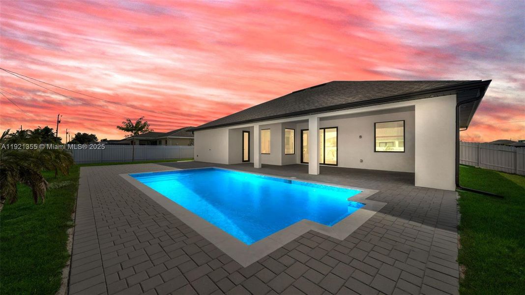 Exterior details and patio area of a home in , Cape Coral (Image 32).