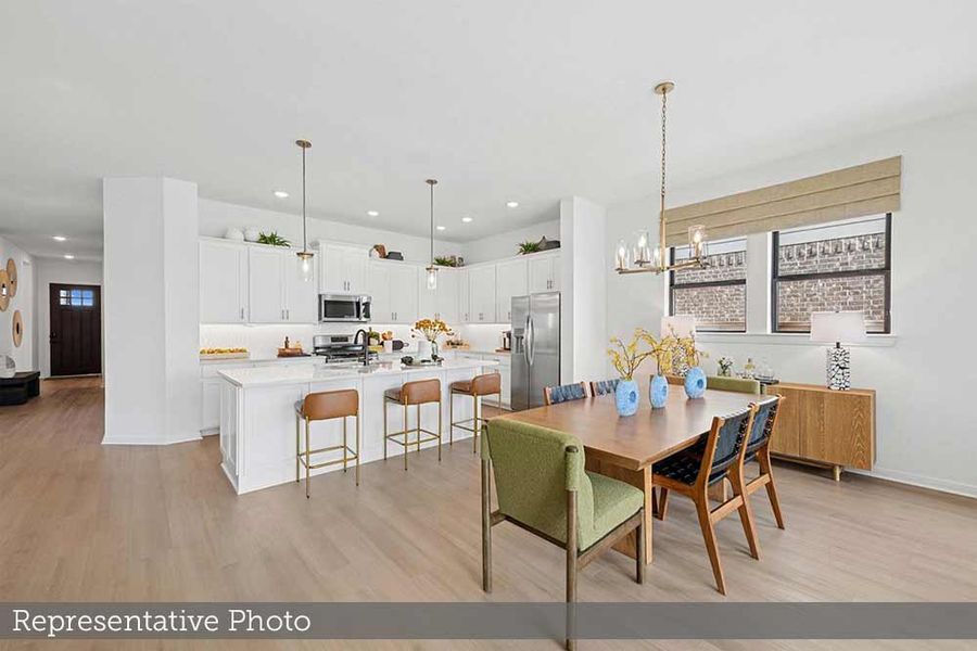 Furnished interior view inside a new home in Austin Point - Terrace Collection, Richmond (Image 4).