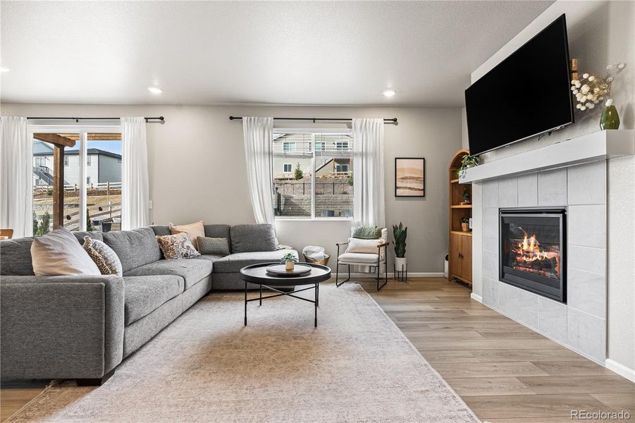 Furnished interior view inside a new home in Poudre Heights: The Alpine Collection, Windsor (Image 11).
