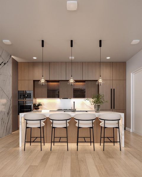 Furnished interior view inside a new home in , Houston (Image 13).