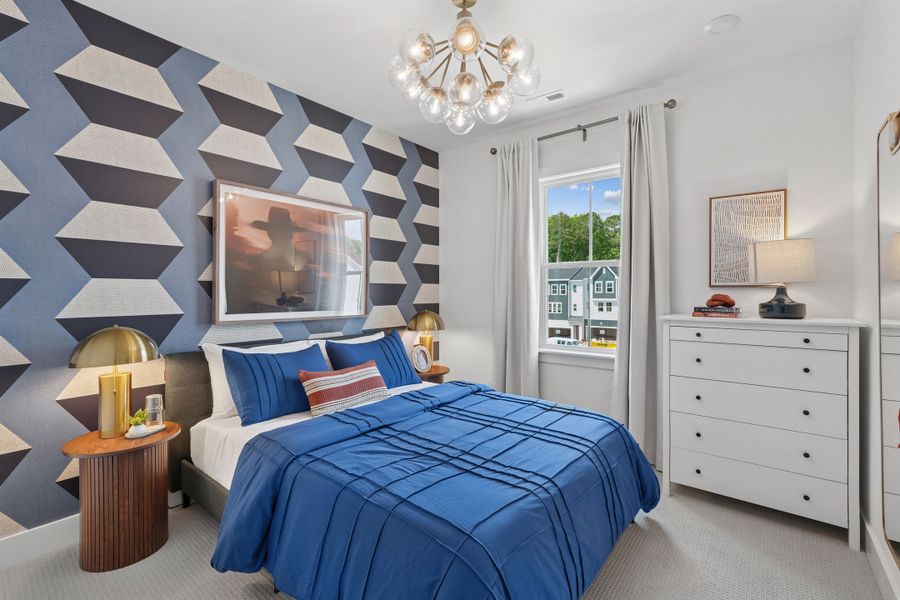 Representative furnished interior of a home built from the Holden by Tri Pointe Homes in Twinleaf Townes, Chapel Hill (Image 15).